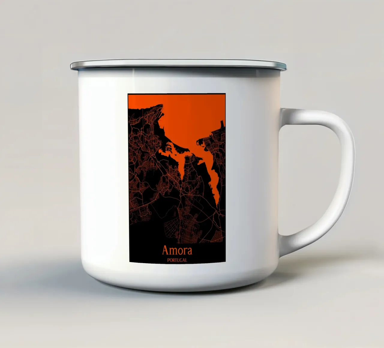 Amora tazza in smalto da MiMap