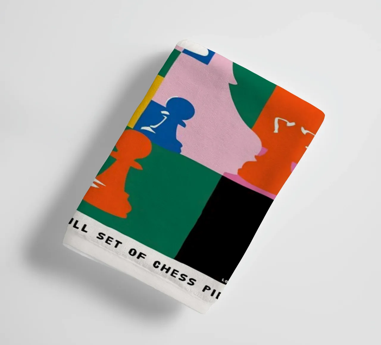 Lets Play Chess towel by cosmos studio