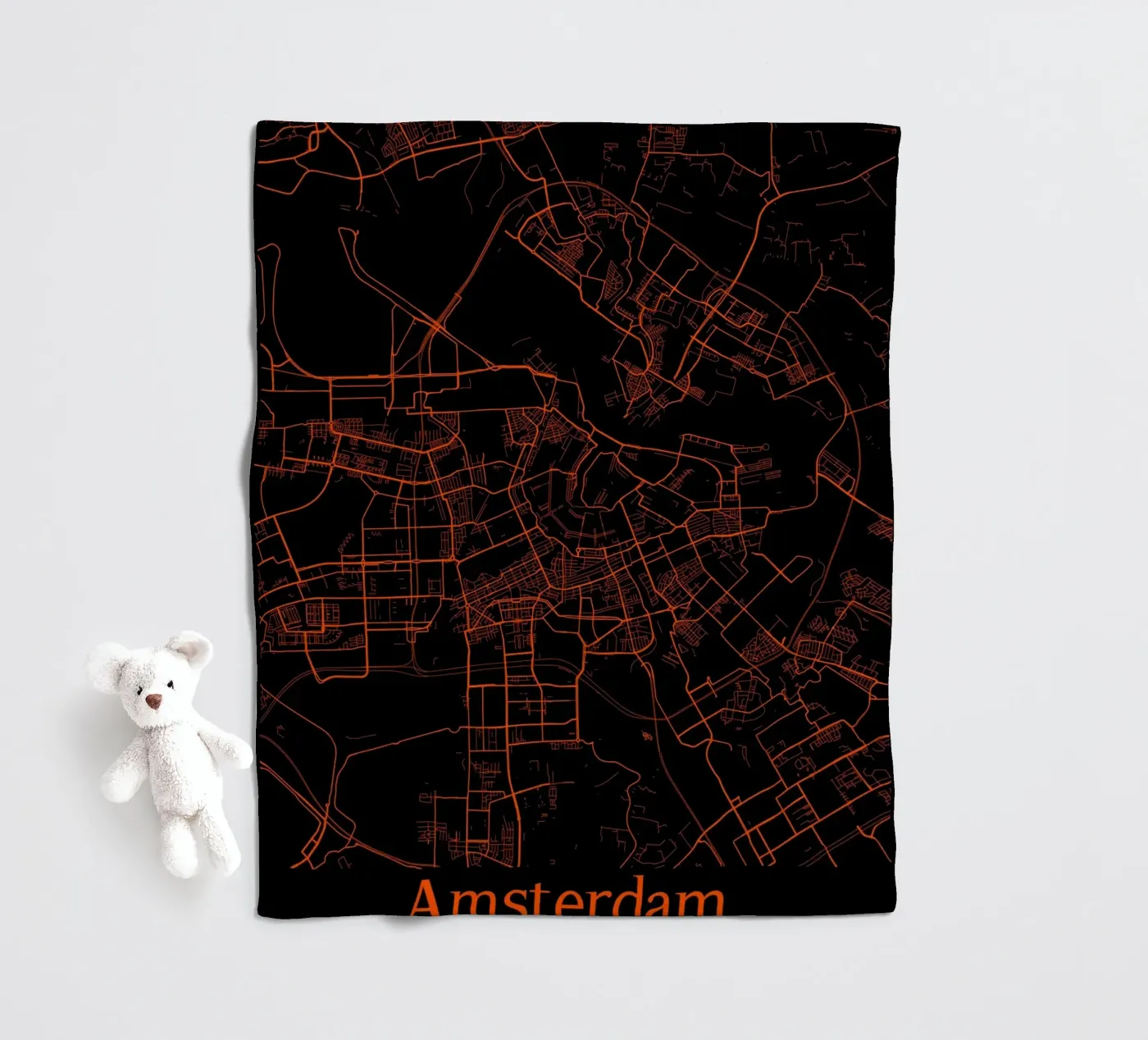 Amsterdam Fleecedecke von MiMap