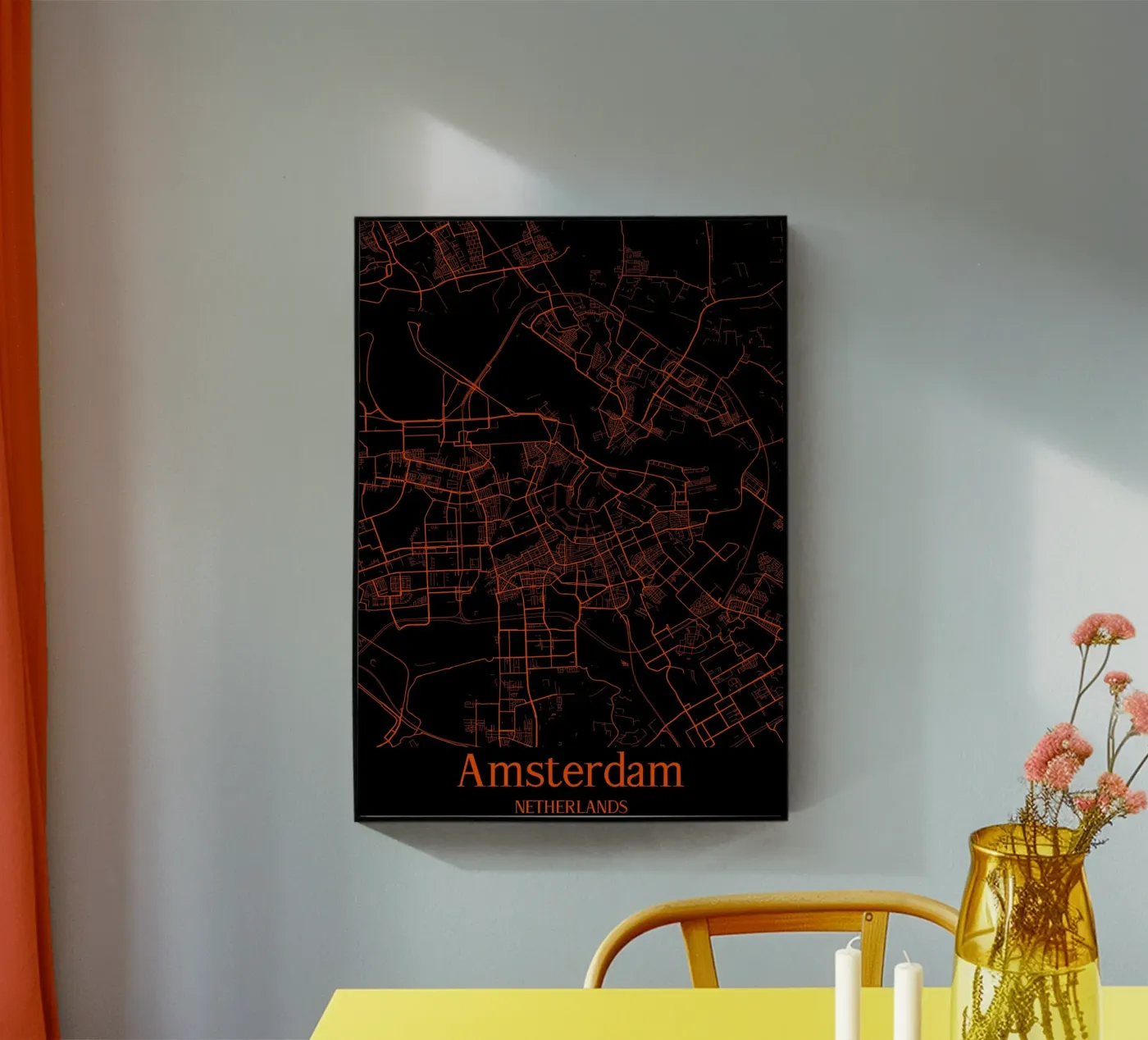 Amsterdam Acryl-Glas von MiMap