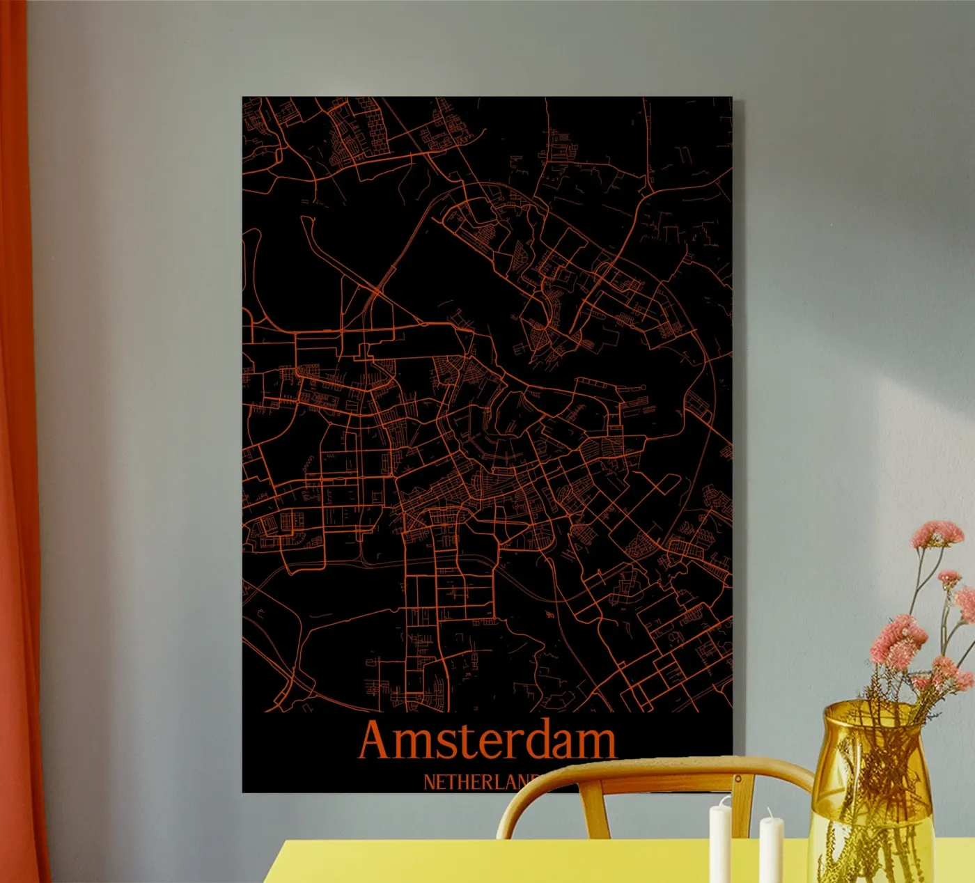 Amsterdam Acryl-Glas von MiMap