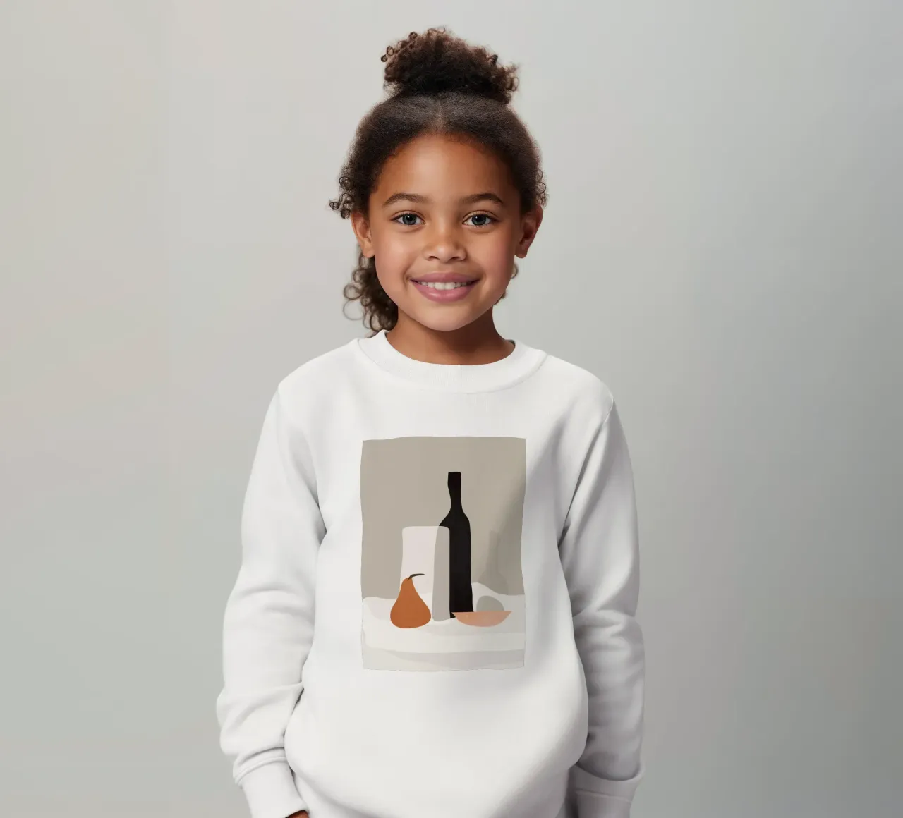 Minimalistisches Stilleben 2 Kinder Sweatshirt von ThingDesign