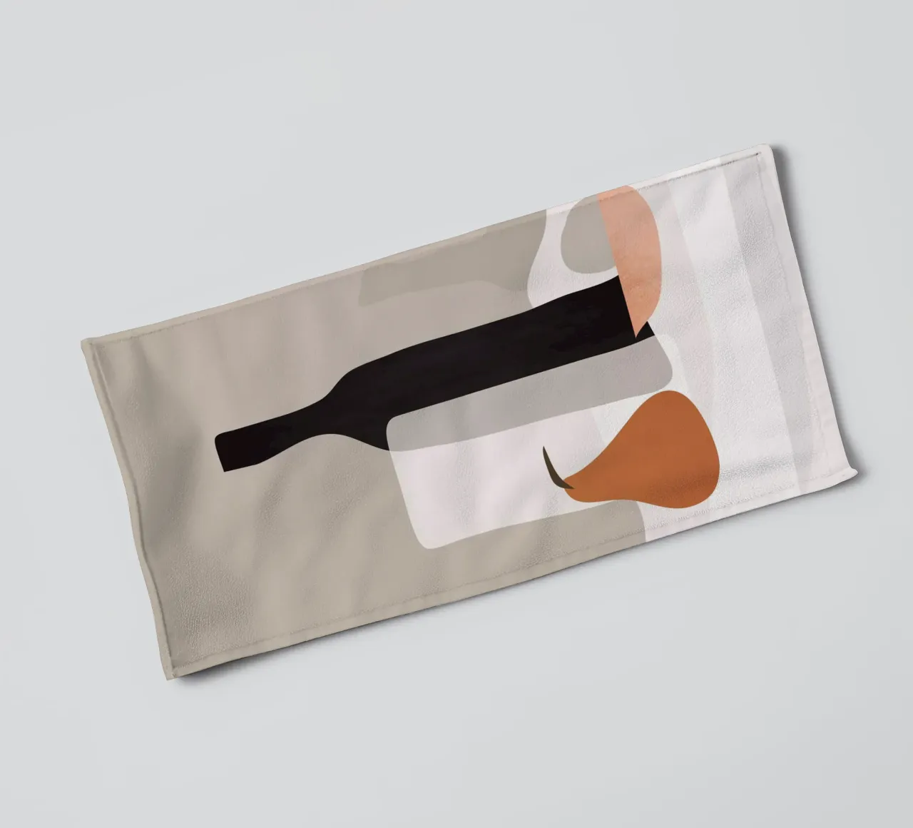 Minimalistisch stilleven 2 badhanddoek van ThingDesign