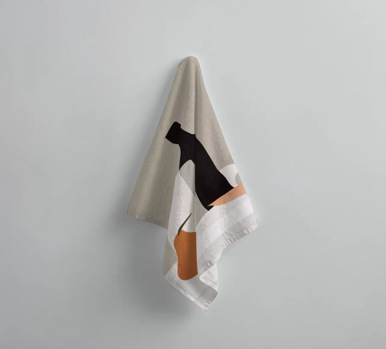Minimalistisch stilleven 2 badhanddoek van ThingDesign