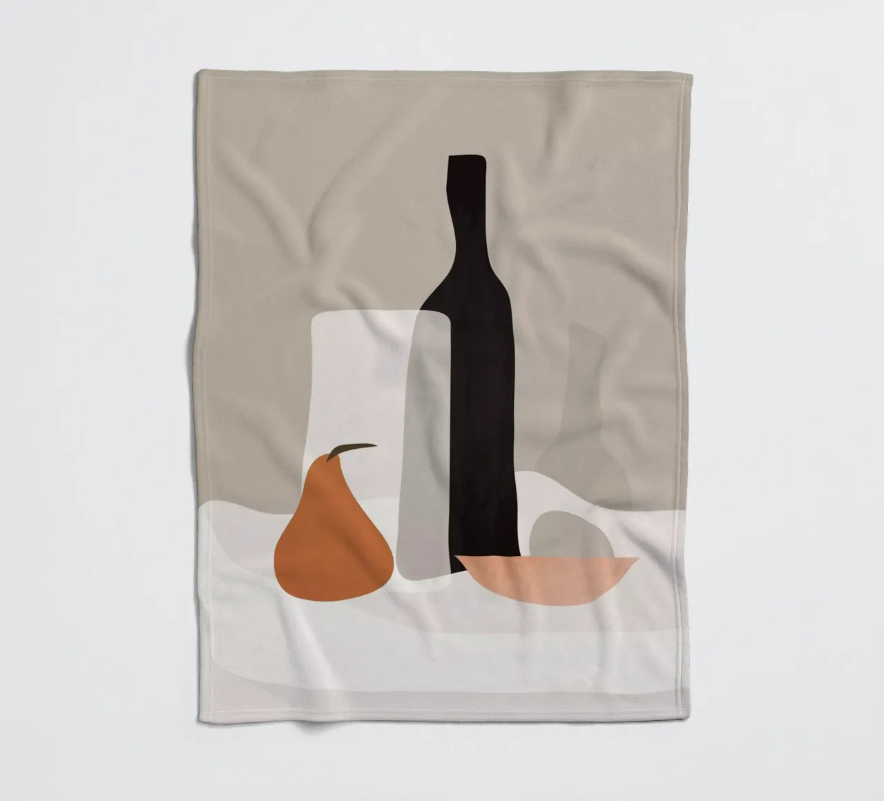 Minimalistisch stilleven 2 fleecedeken van ThingDesign