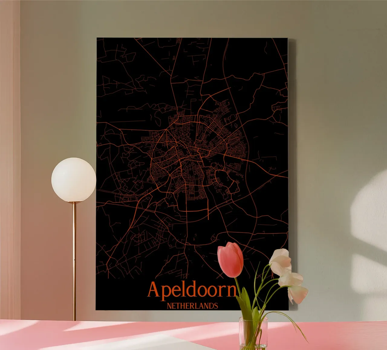 Apeldoorn tela con Cornice a cassetta da MiMap