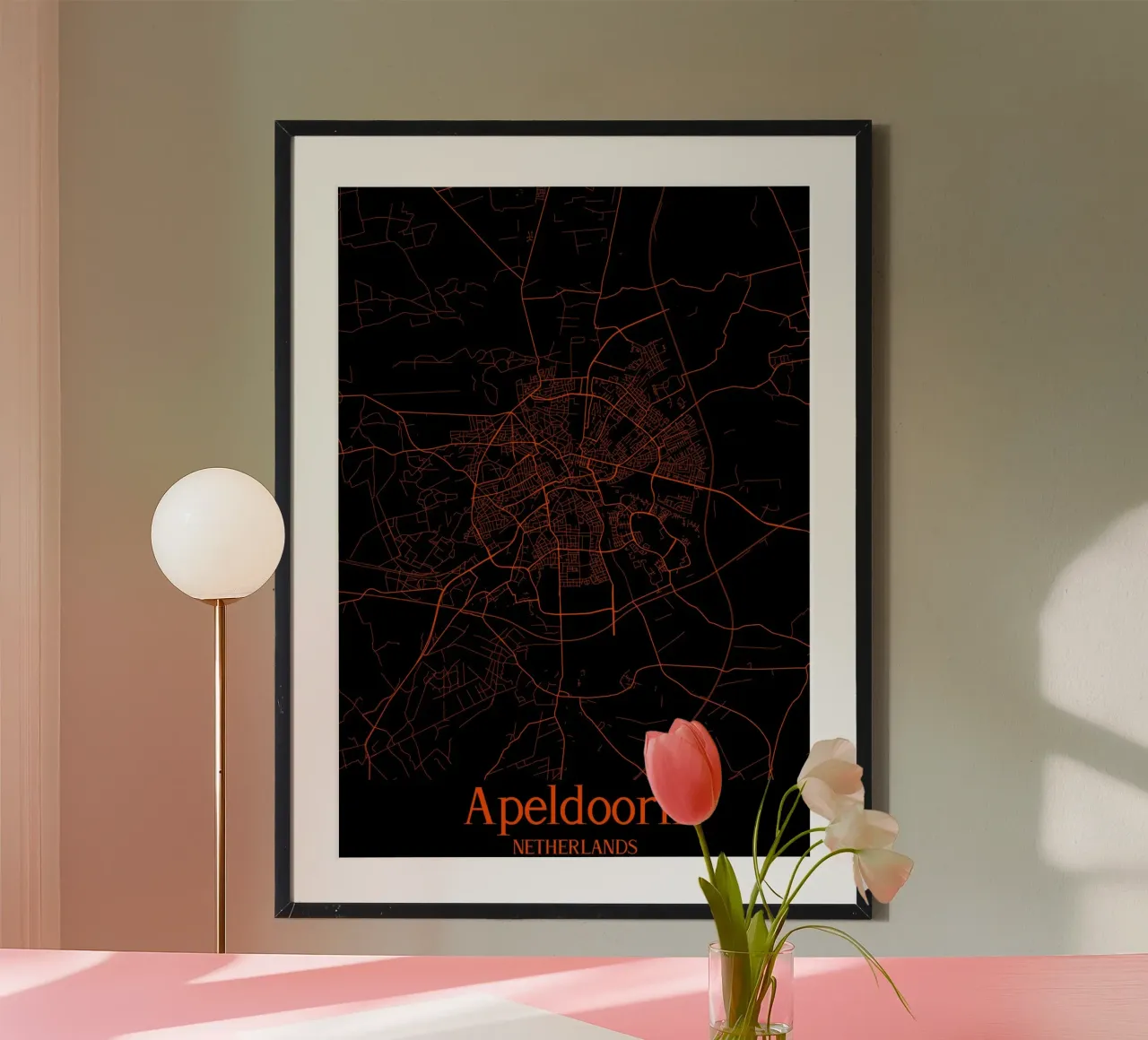 Apeldoorn poster con telaio in plastica da MiMap