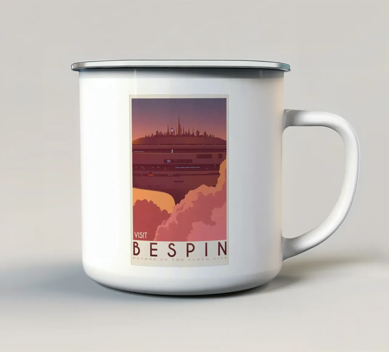 Visit Bespin tazza in smalto da Robert Hoff