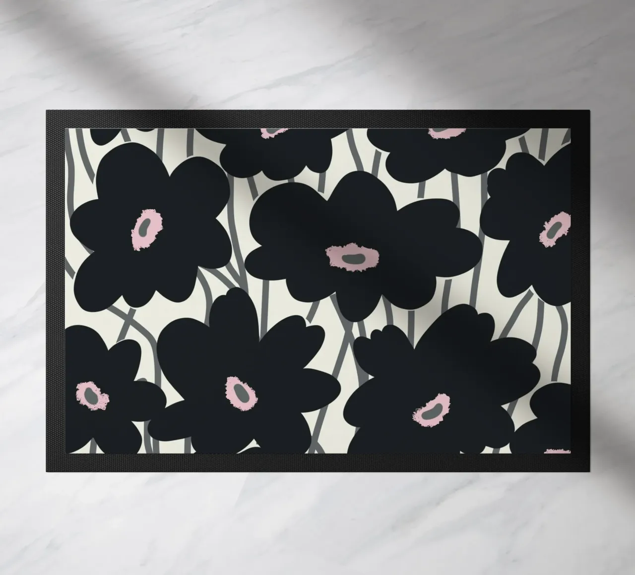 Botanical pattern 11 doormat by Little Dean