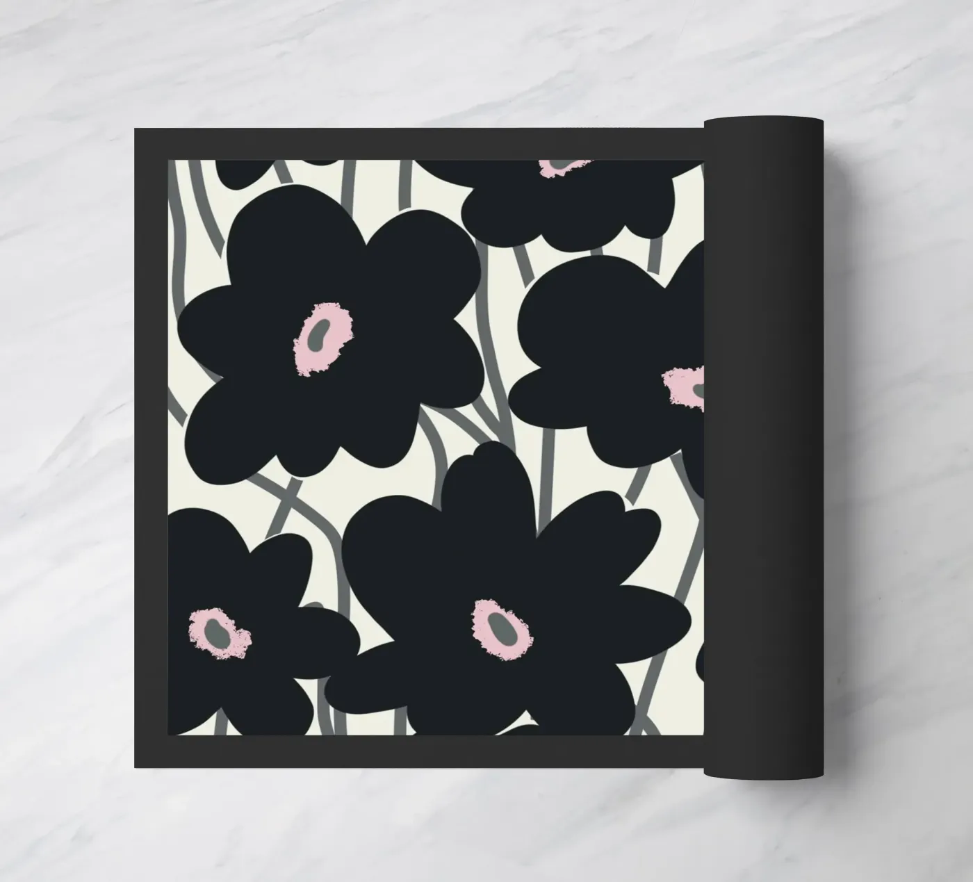 Botanical pattern 11 deurmat van Little Dean