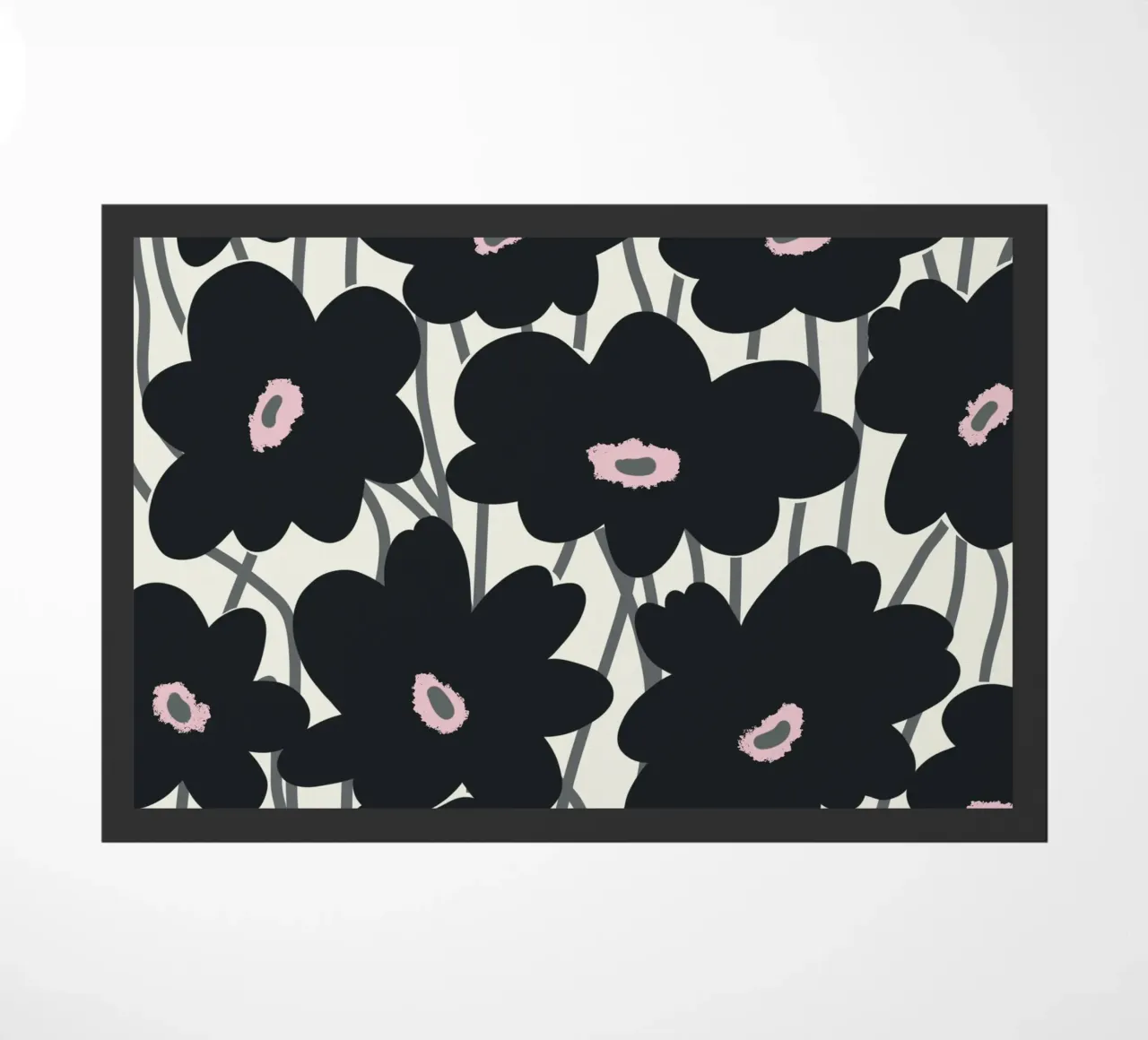 Botanical pattern 11 doormat by Little Dean