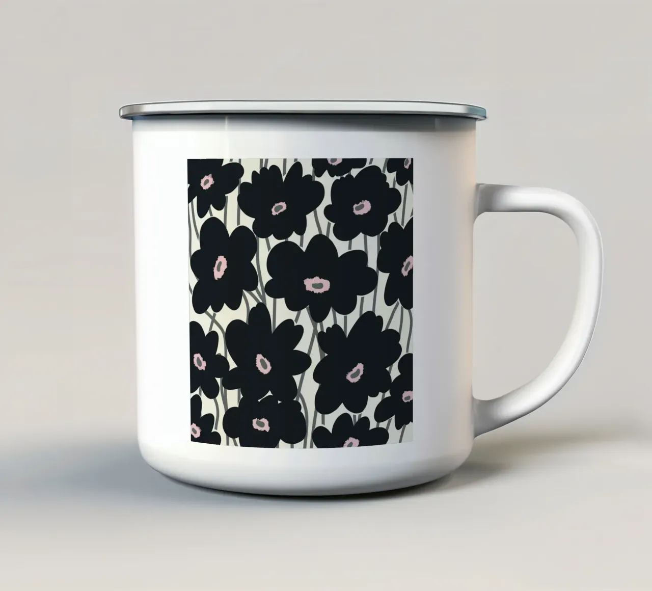 Motivo botanico 11 tazza in smalto da Little Dean