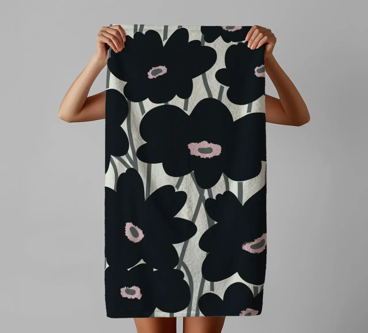 Botanical pattern 11 towel by Little Dean