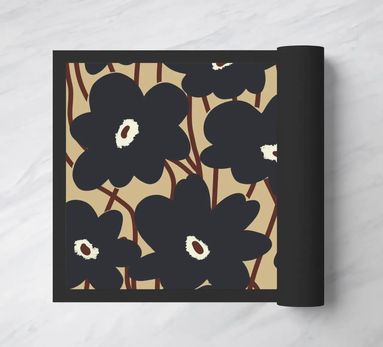 Botanisch patroon 13 deurmat van Little Dean