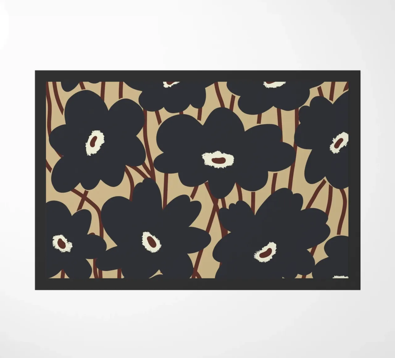 Botanisch patroon 13 deurmat van Little Dean