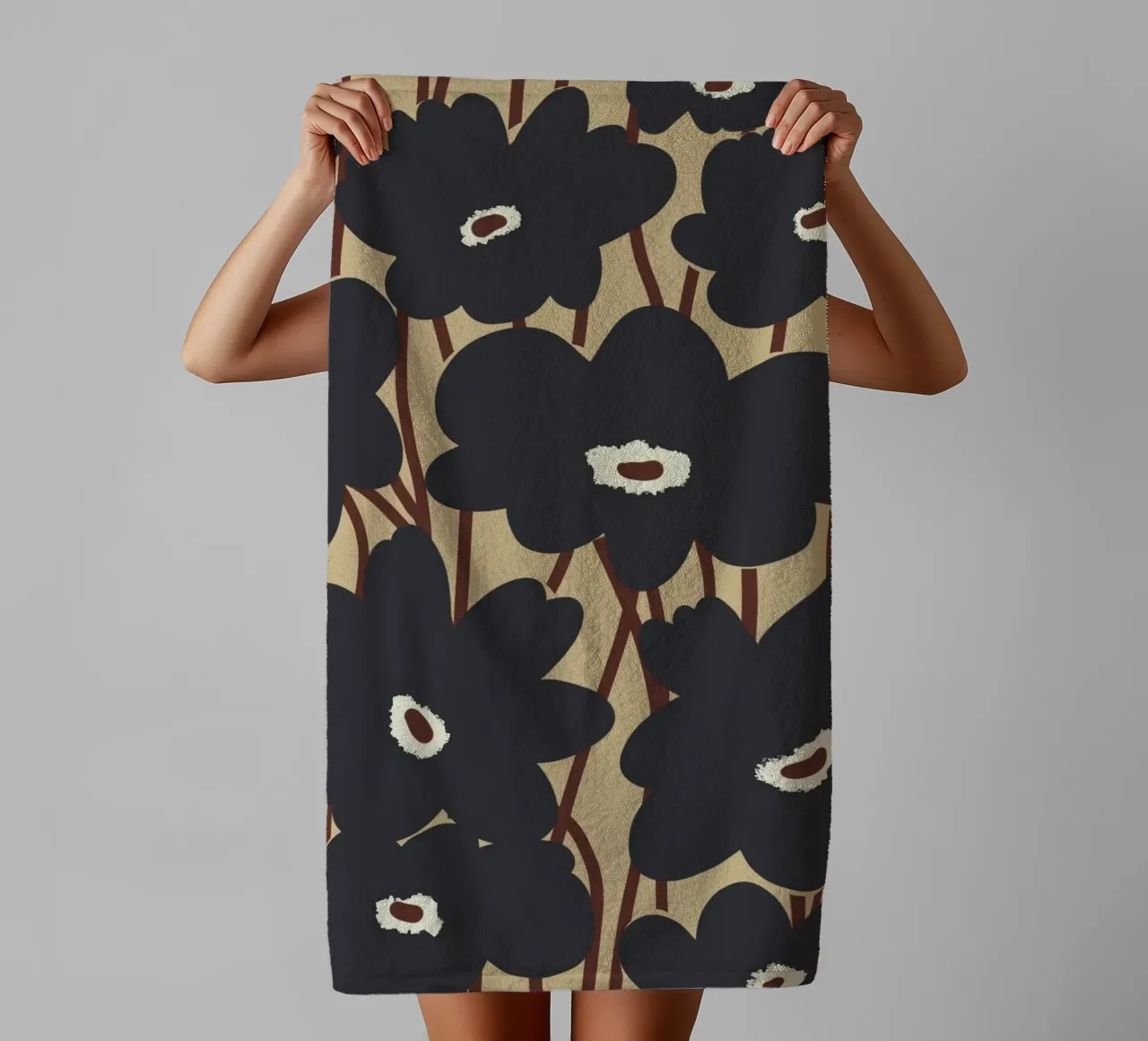 Botanical pattern 13 towel by Little Dean