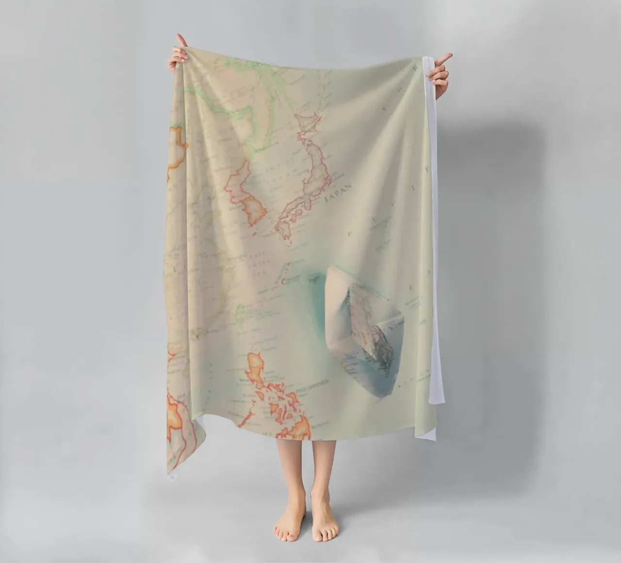 map-japan telo mare da Ingrid Beddoes