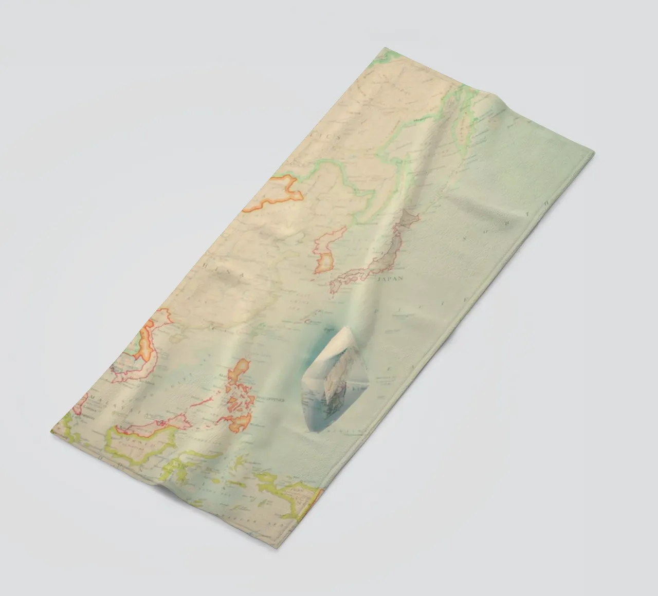 map-japan telo mare da Ingrid Beddoes