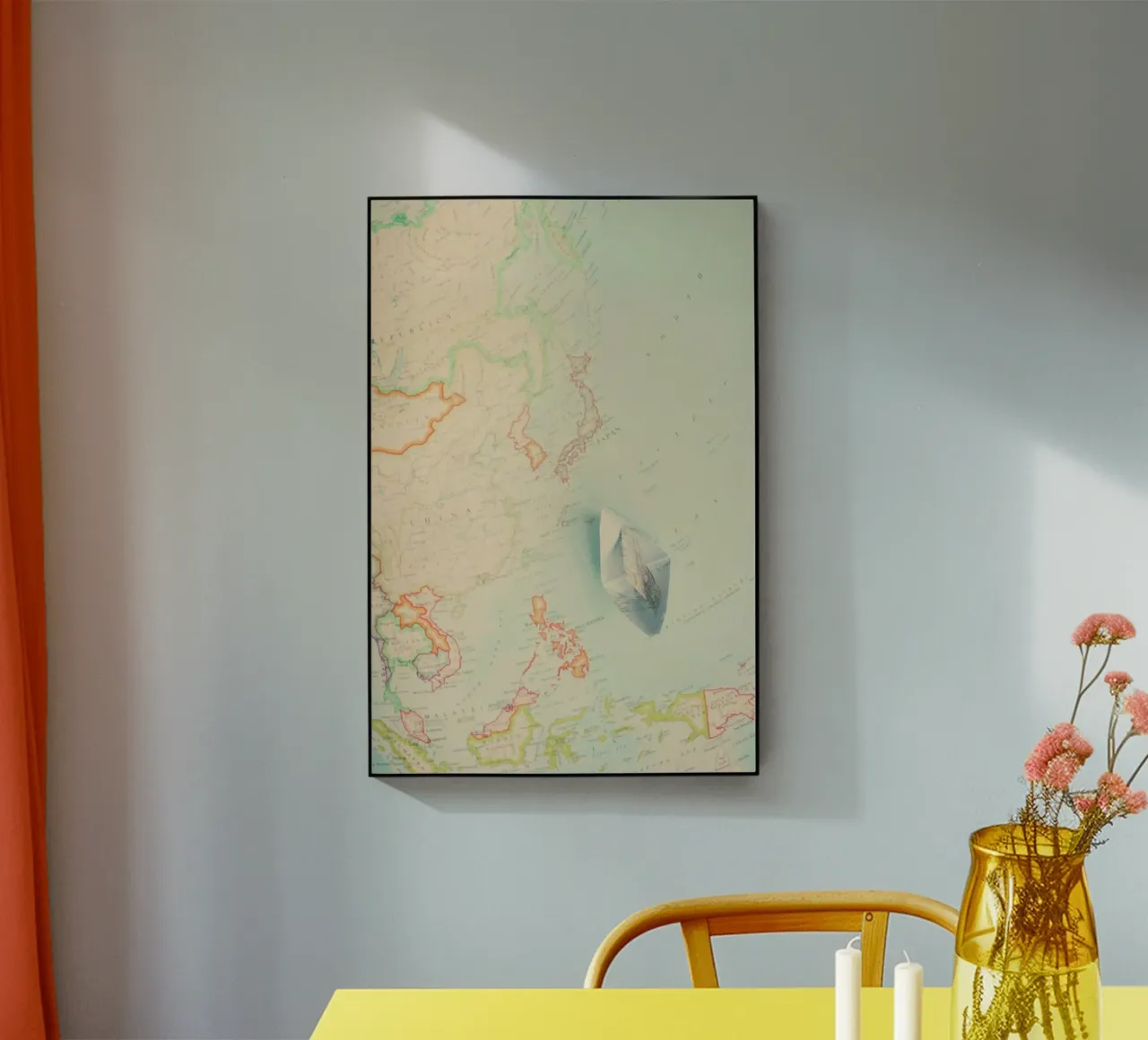 map-japan plexiglass da Ingrid Beddoes