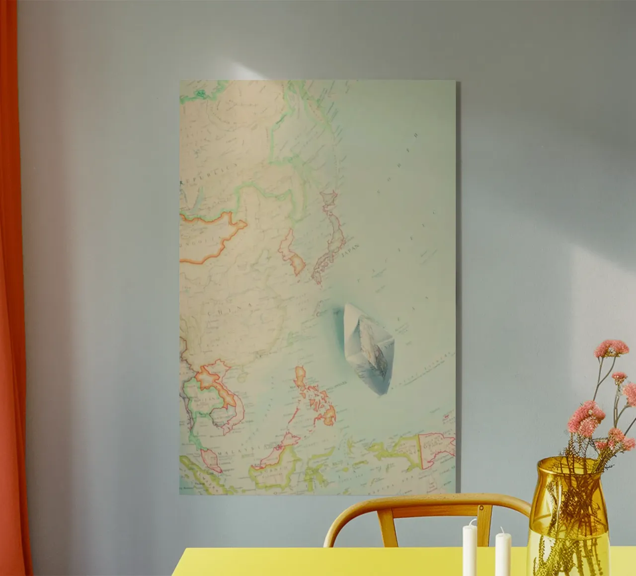 map-japan plexiglass da Ingrid Beddoes