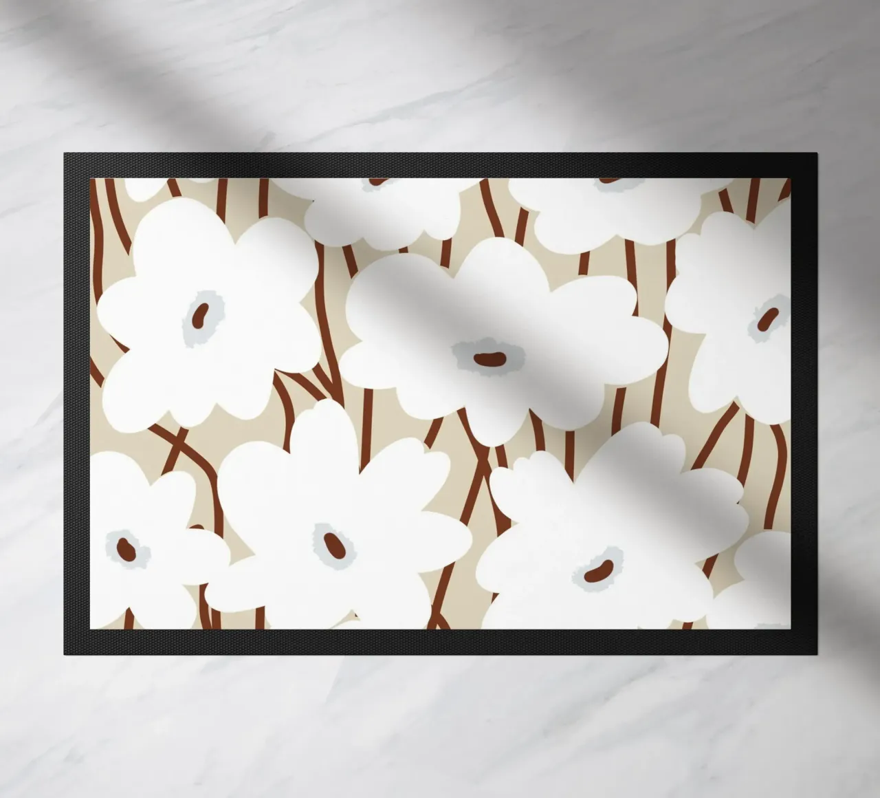 Botanical pattern 12 doormat by Little Dean