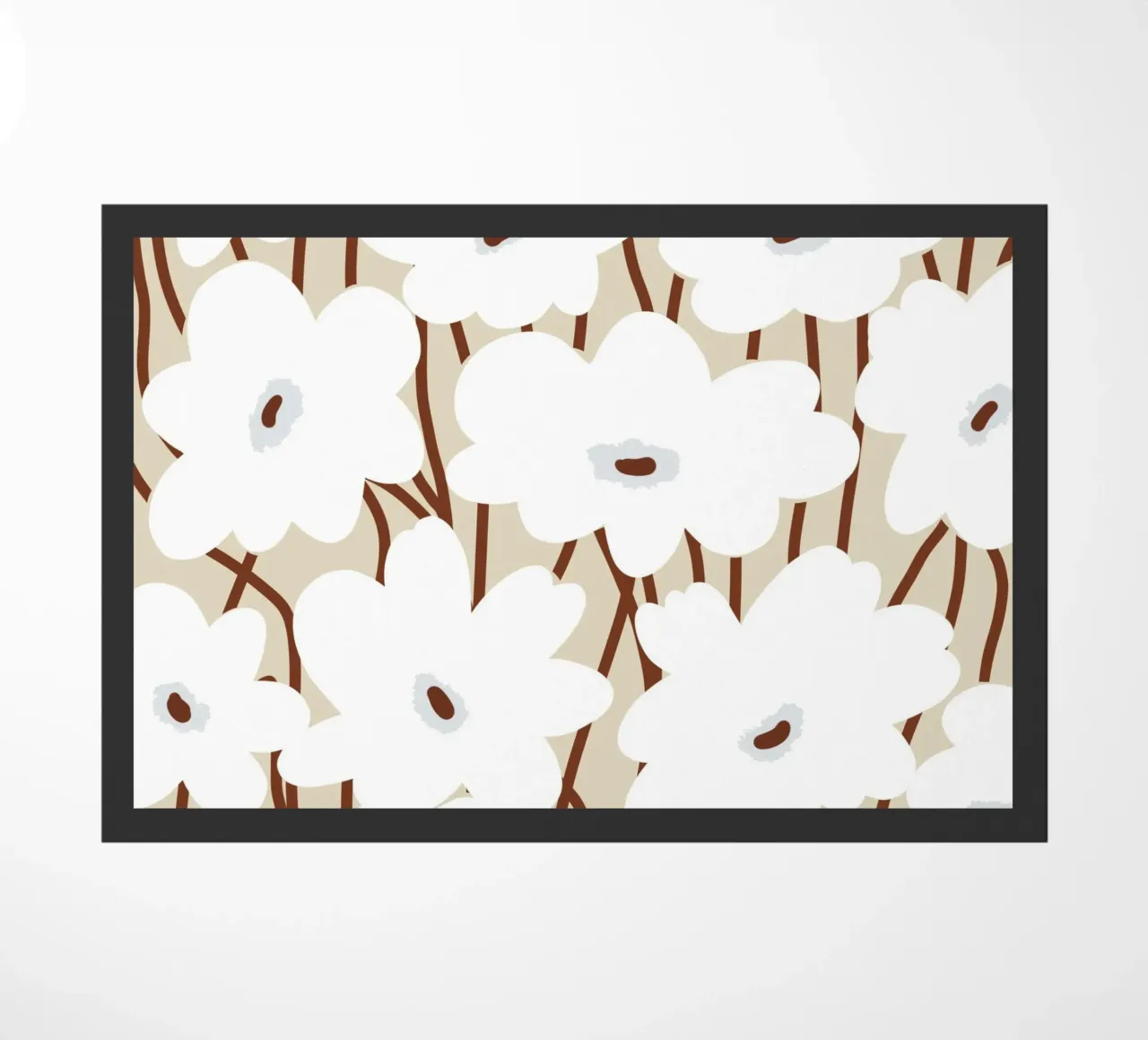 Botanical pattern 12 doormat by Little Dean