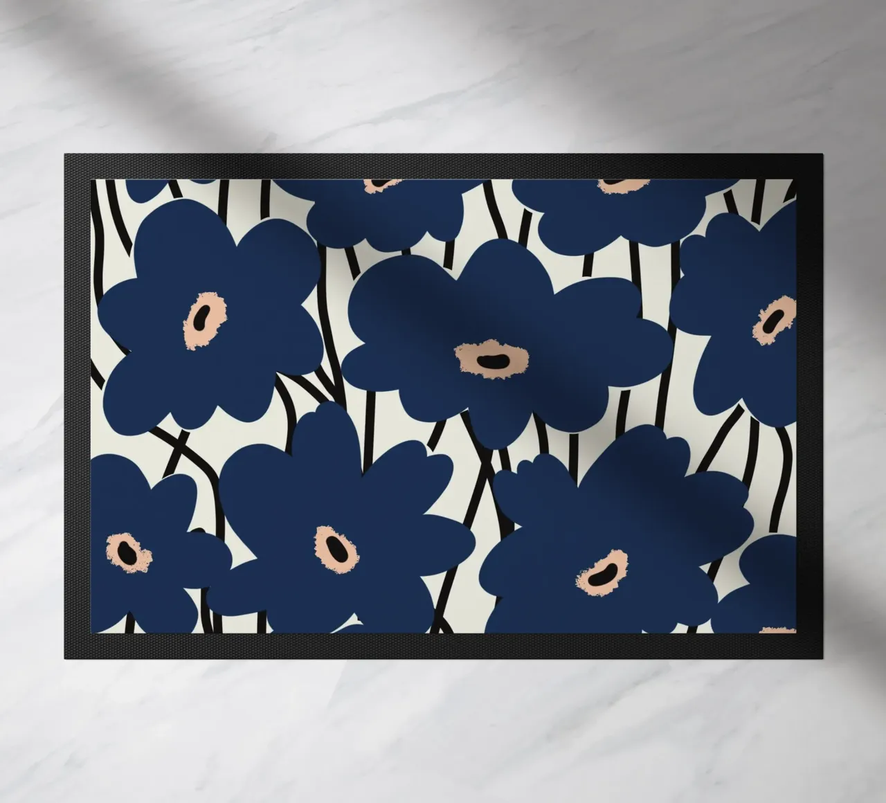 Botanical pattern 14 doormat by Little Dean