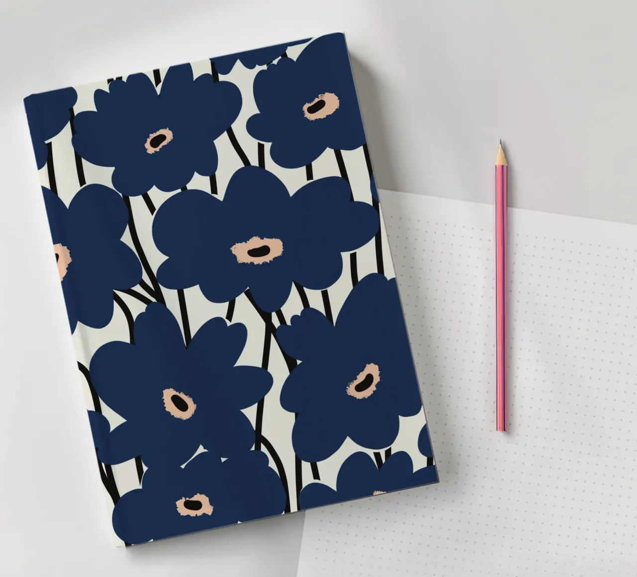 Botanical pattern 14 notebook by Little Dean