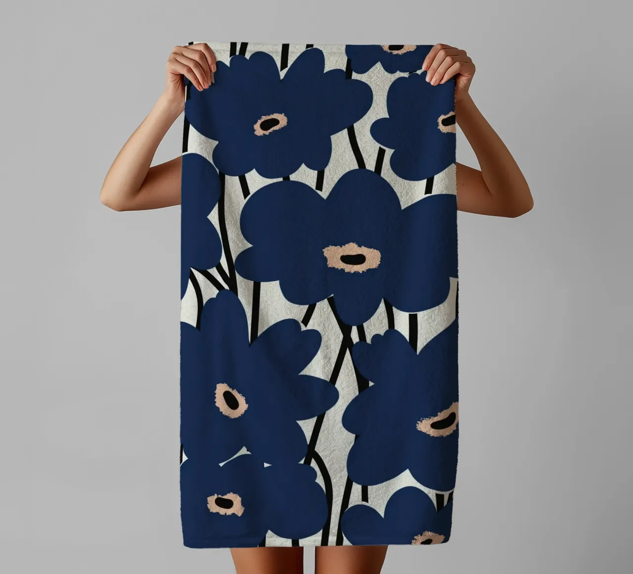 Botanical pattern 14 towel by Little Dean