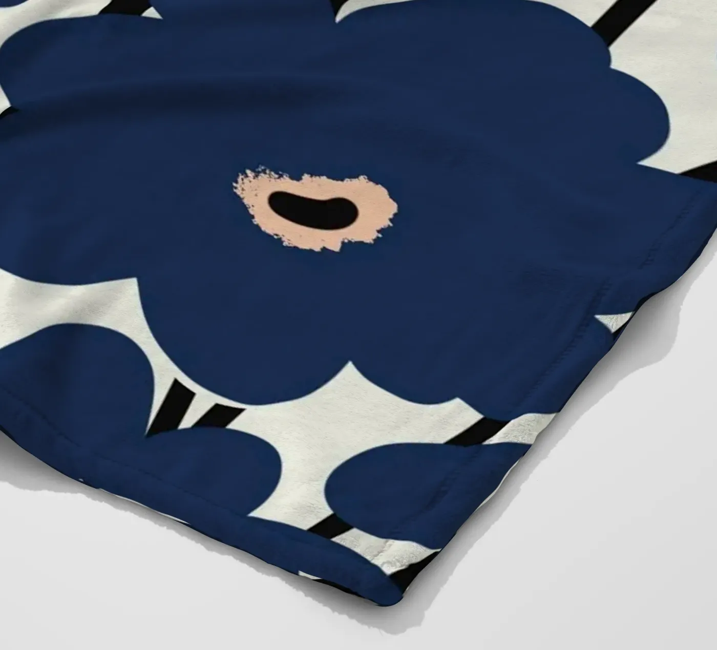 Botanical pattern 14 fleece blanket by Little Dean