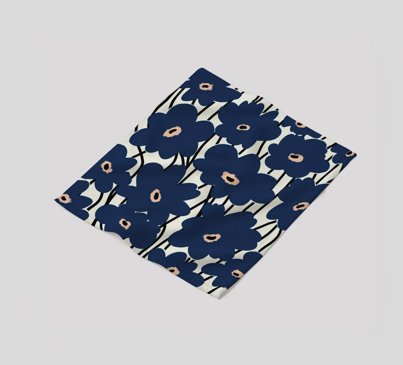 Botanical pattern 14 fleece blanket by Little Dean