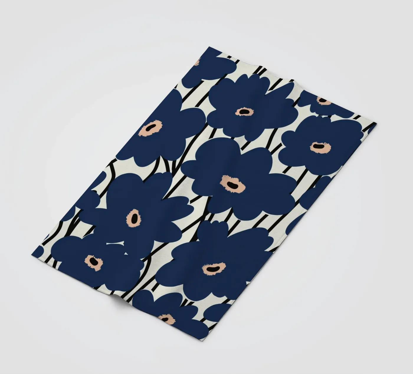 Botanical pattern 14 fleece blanket by Little Dean