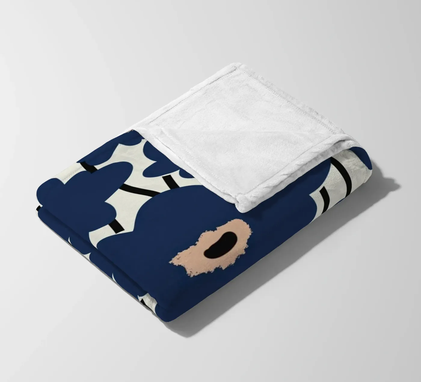 Botanical pattern 14 fleece blanket by Little Dean