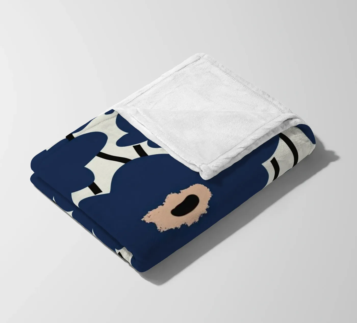 Botanical pattern 14 fleece blanket by Little Dean