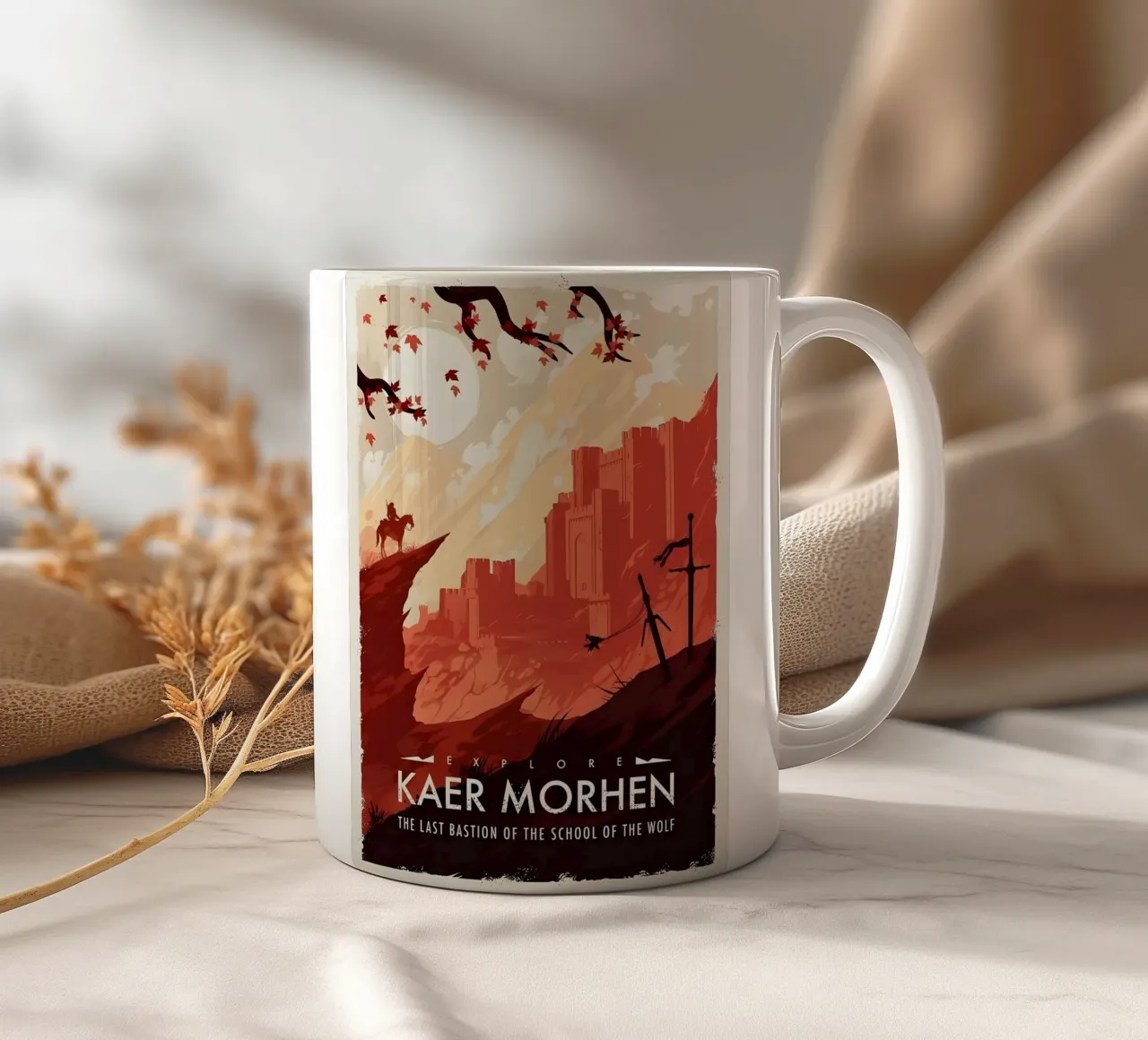 Explore Kaer Morhen tazza in ceramica da Robert Hoff