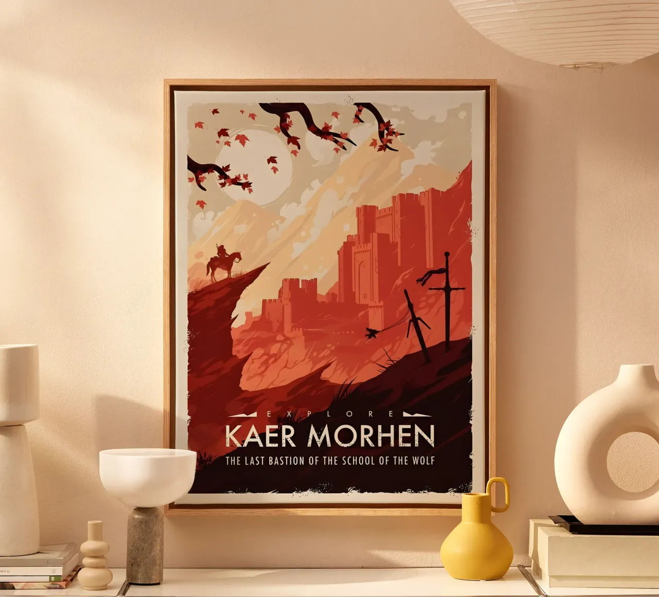 Explore Kaer Morhen tela con Cornice a cassetta da Robert Hoff
