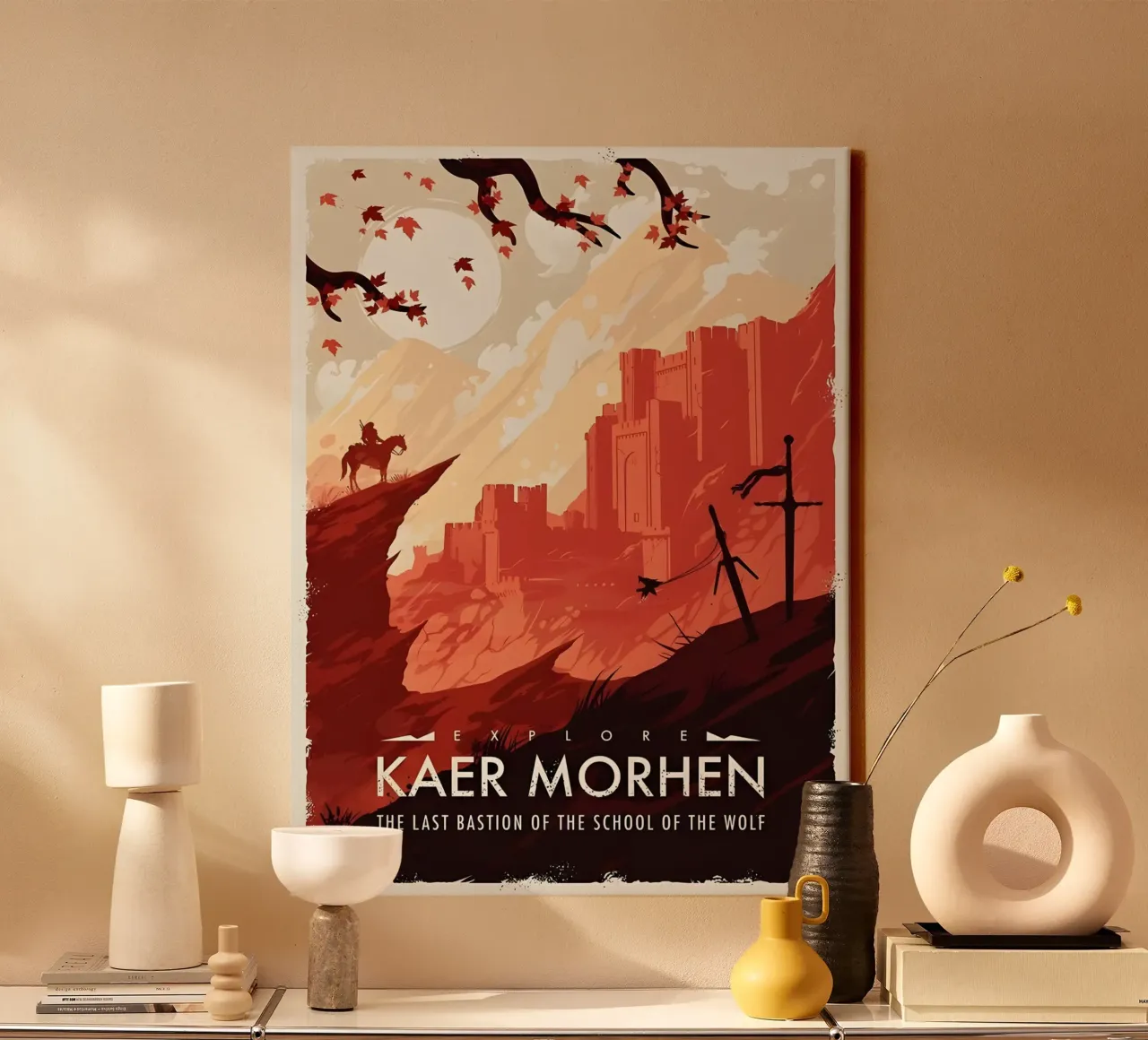 Explore Kaer Morhen tela con Cornice a cassetta da Robert Hoff