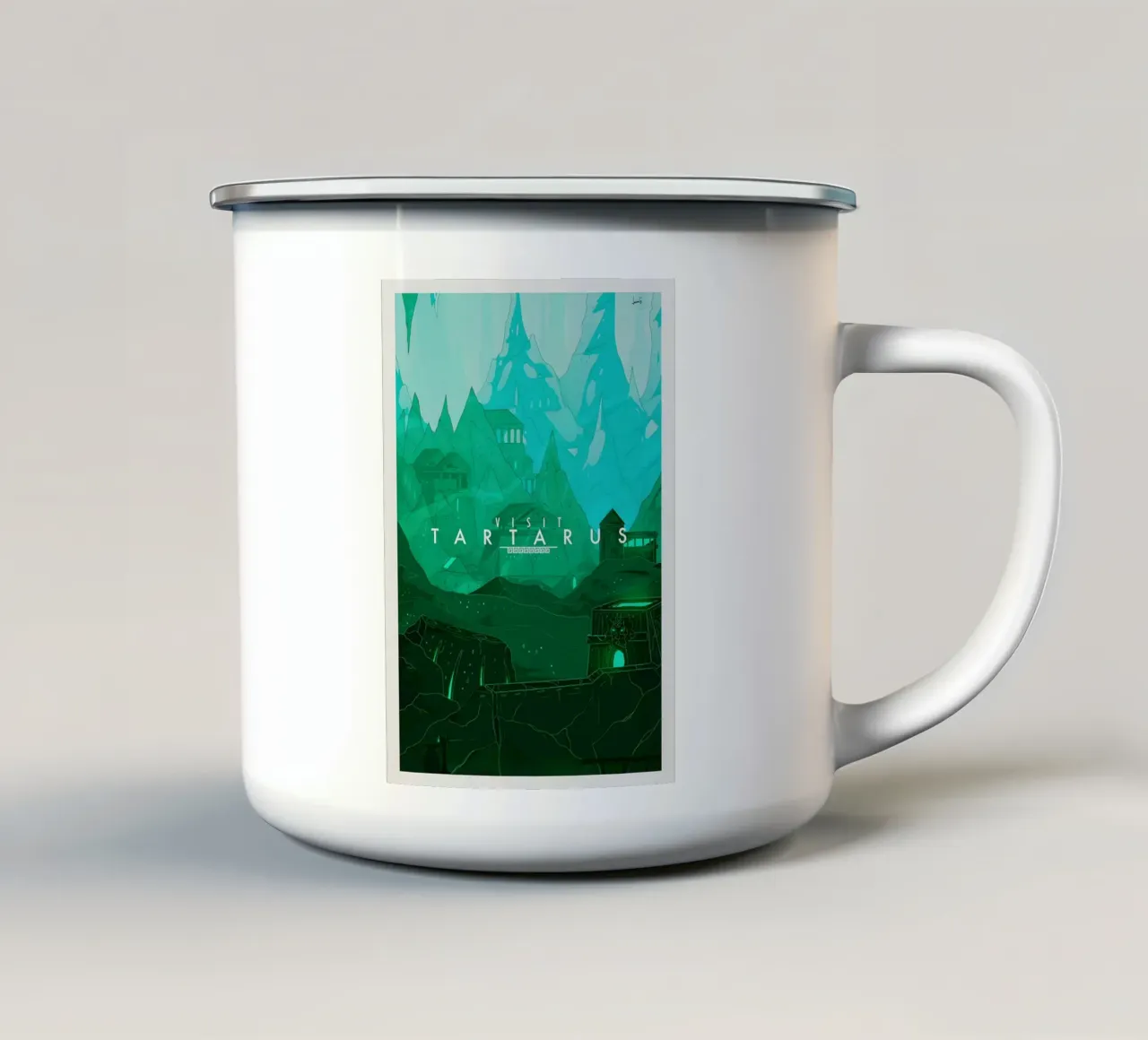 Visit Tartarus tazza in smalto da Robert Hoff