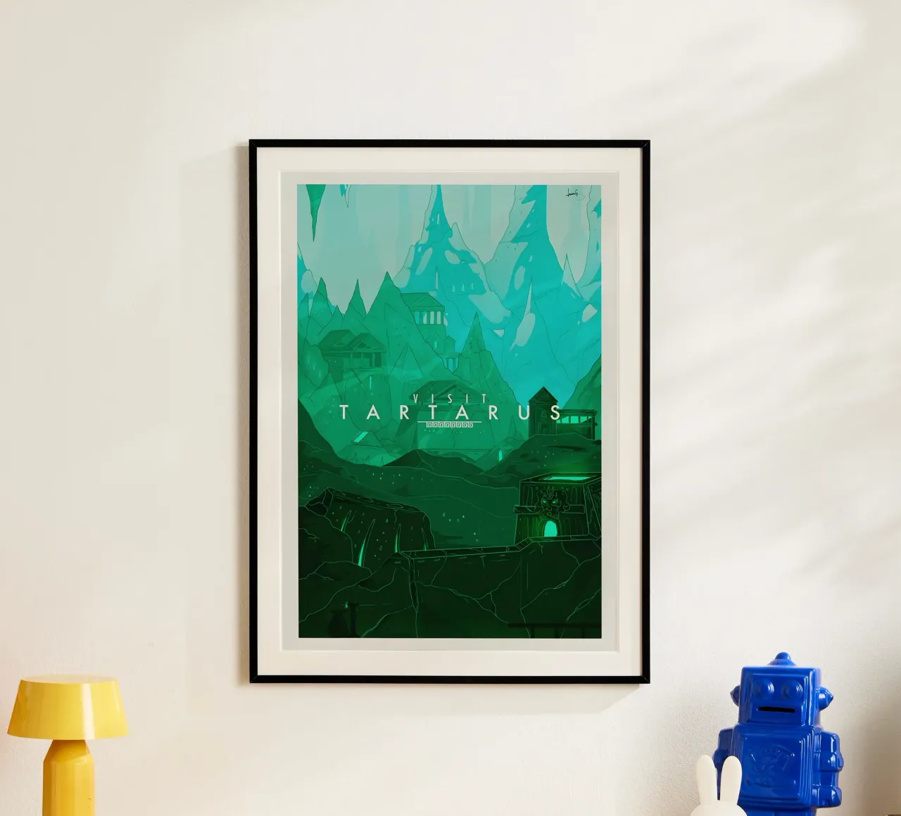Visit Tartarus poster con telaio in plastica da Robert Hoff