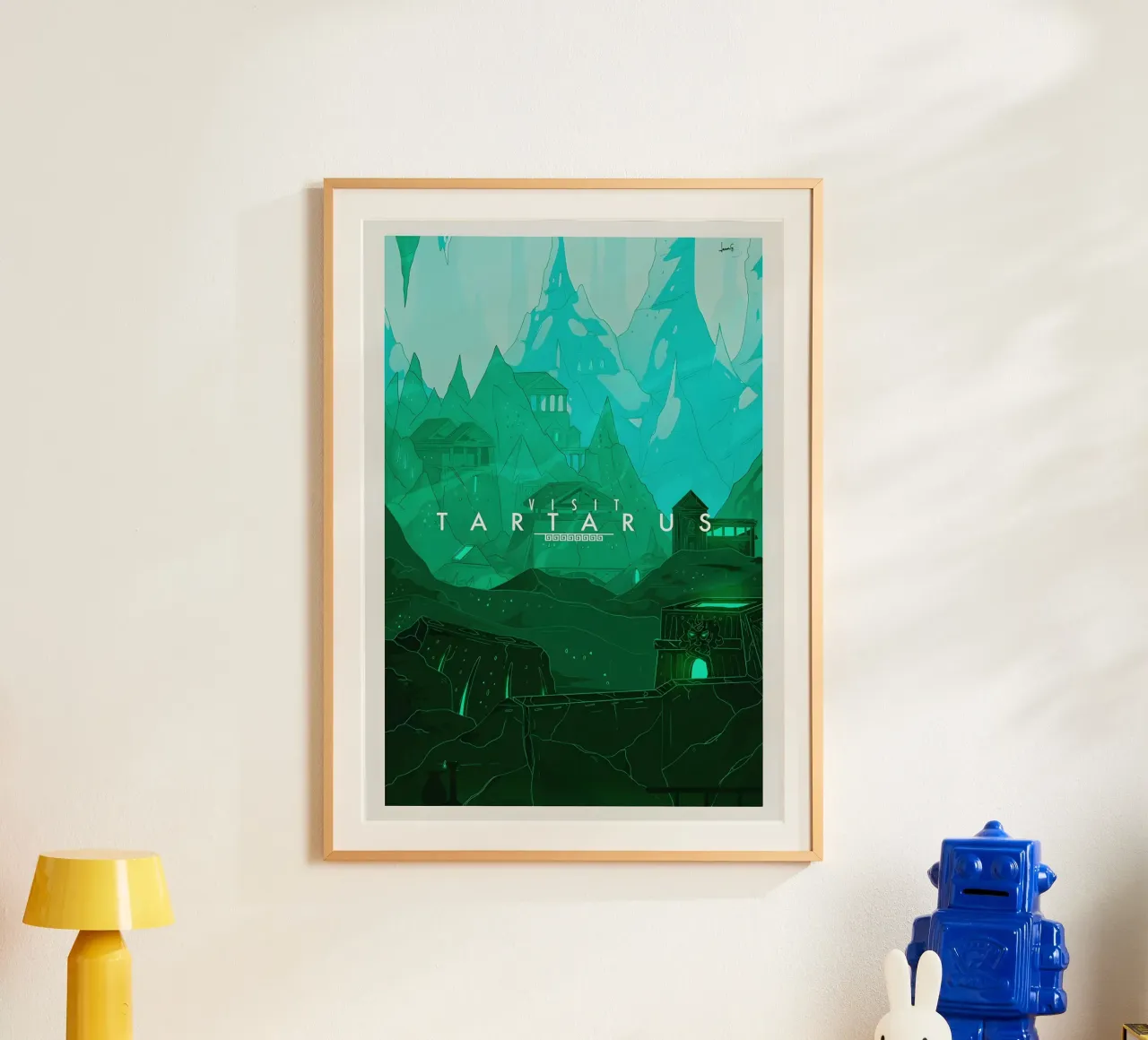 Visit Tartarus poster con telaio in plastica da Robert Hoff