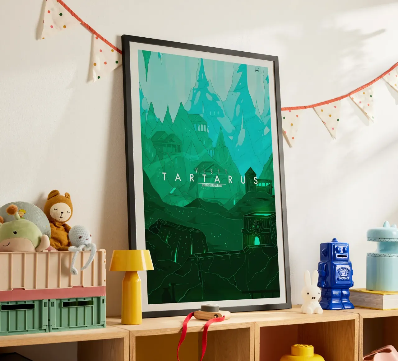 Visit Tartarus poster con telaio in plastica da Robert Hoff