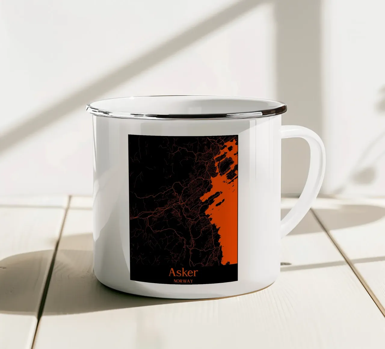 Asker tazza in smalto da MiMap