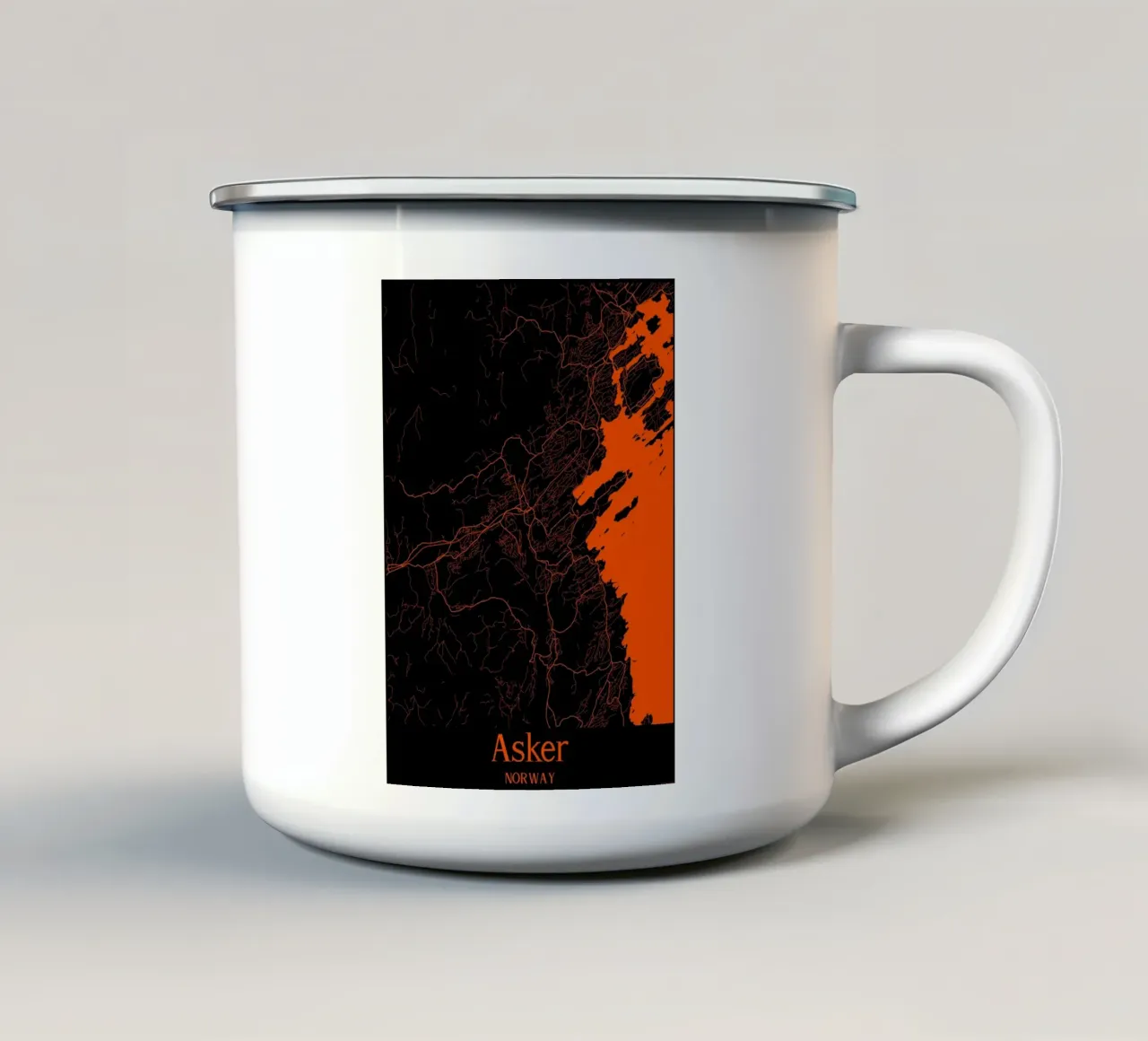 Asker tazza in smalto da MiMap