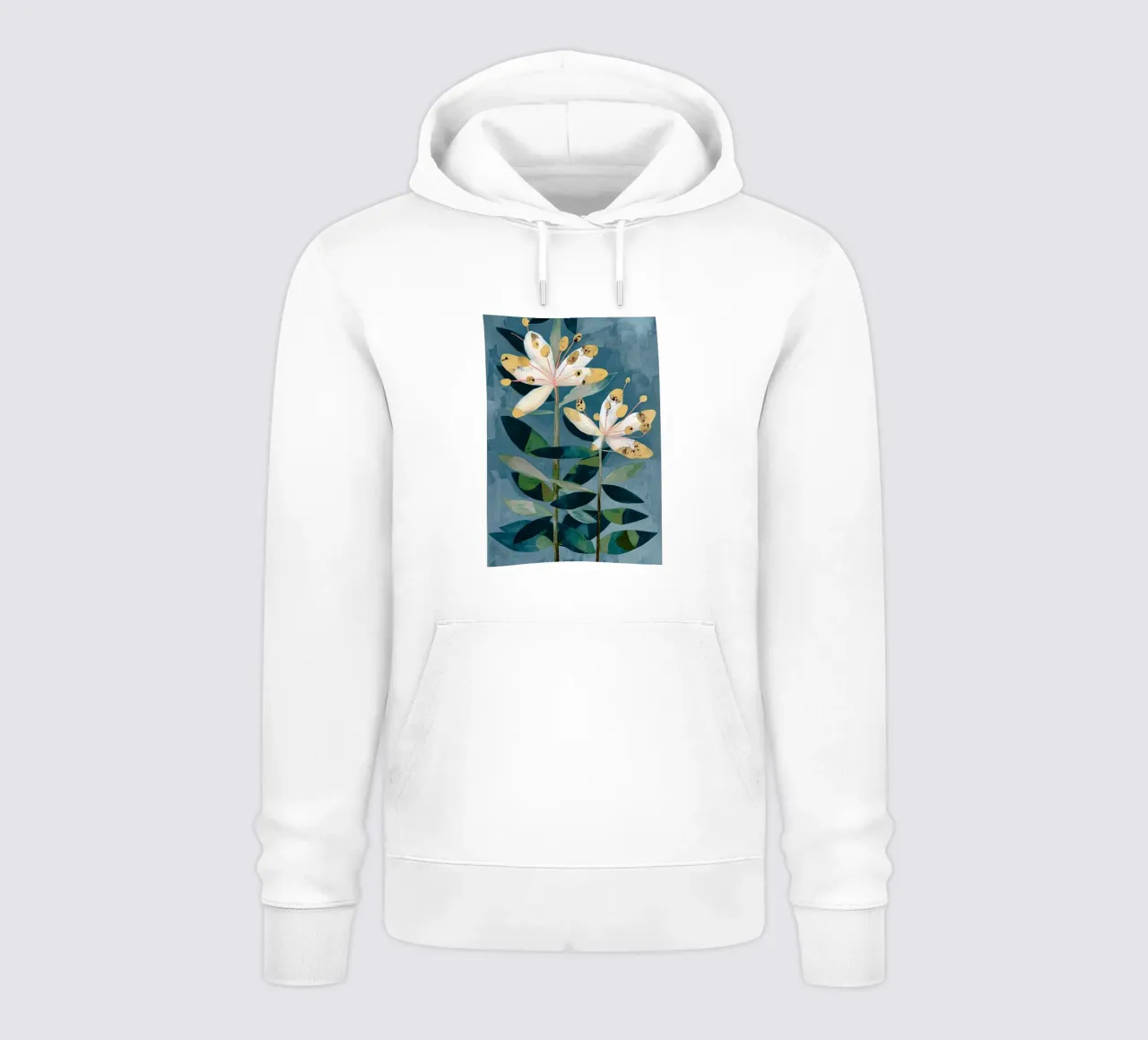 Modern Botanical Duo felpa con cappuccio da Flow Line