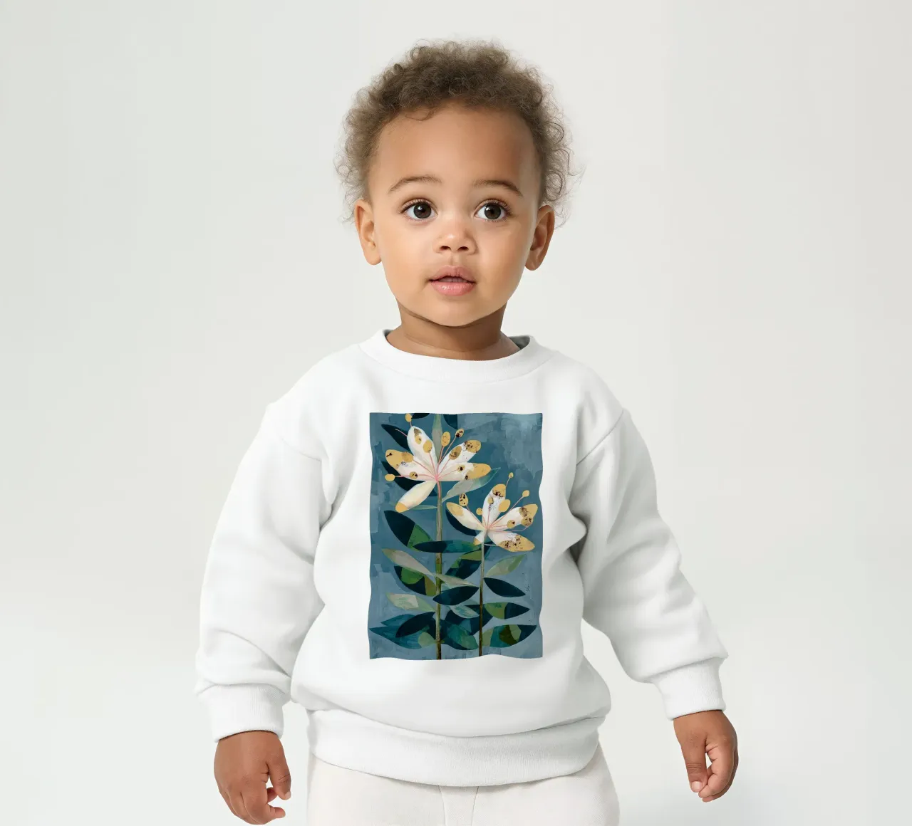 Modern Botanical Duo felpa neonato da Flow Line