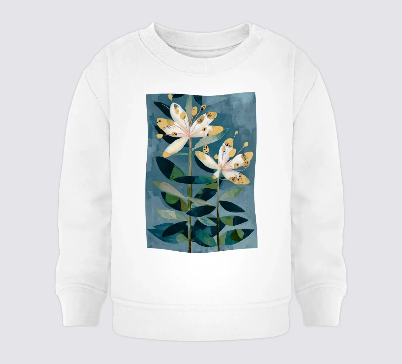 Modern Botanical Duo felpa neonato da Flow Line