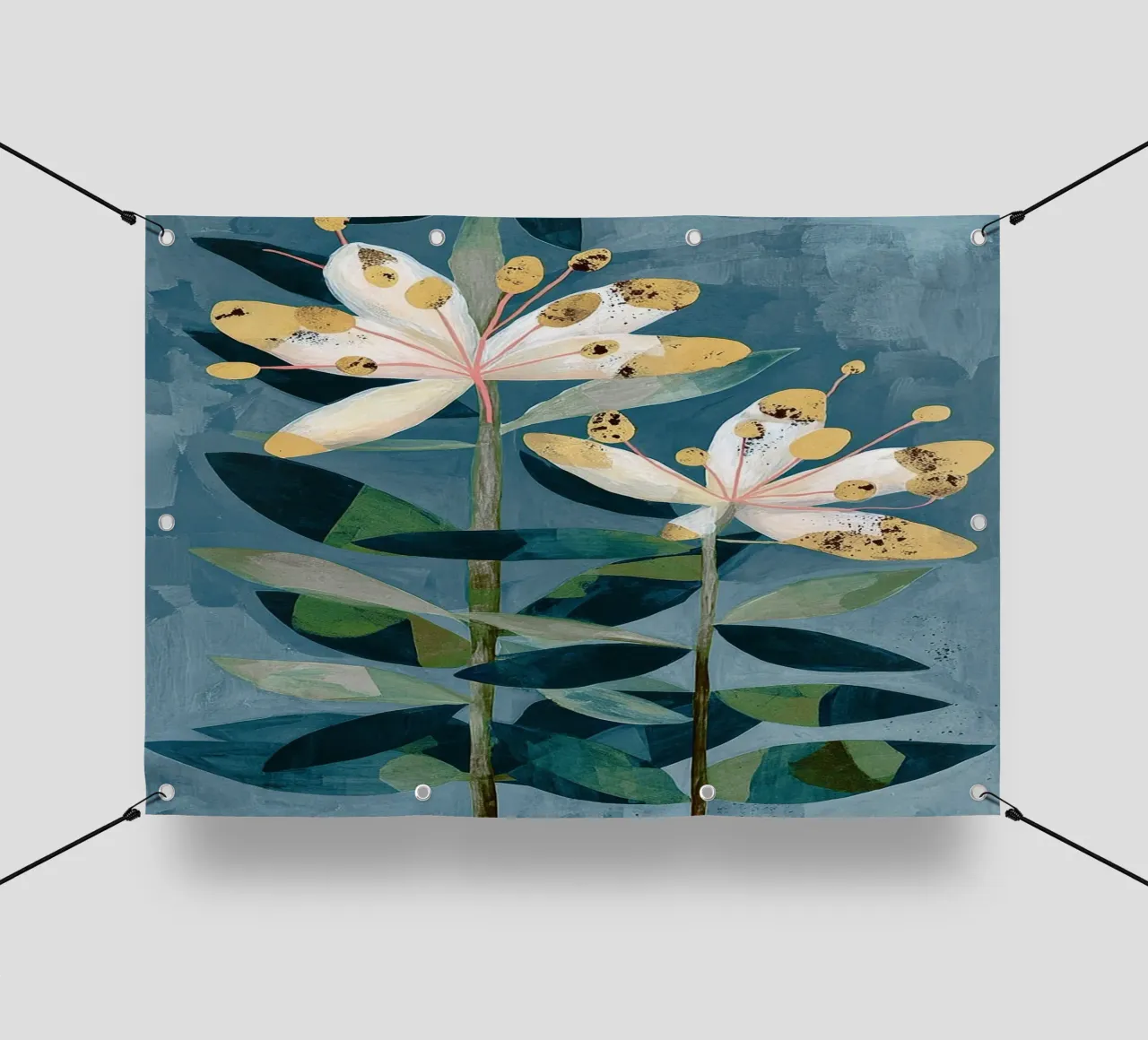 Modern Botanical Duo telo in pvc da Flow Line
