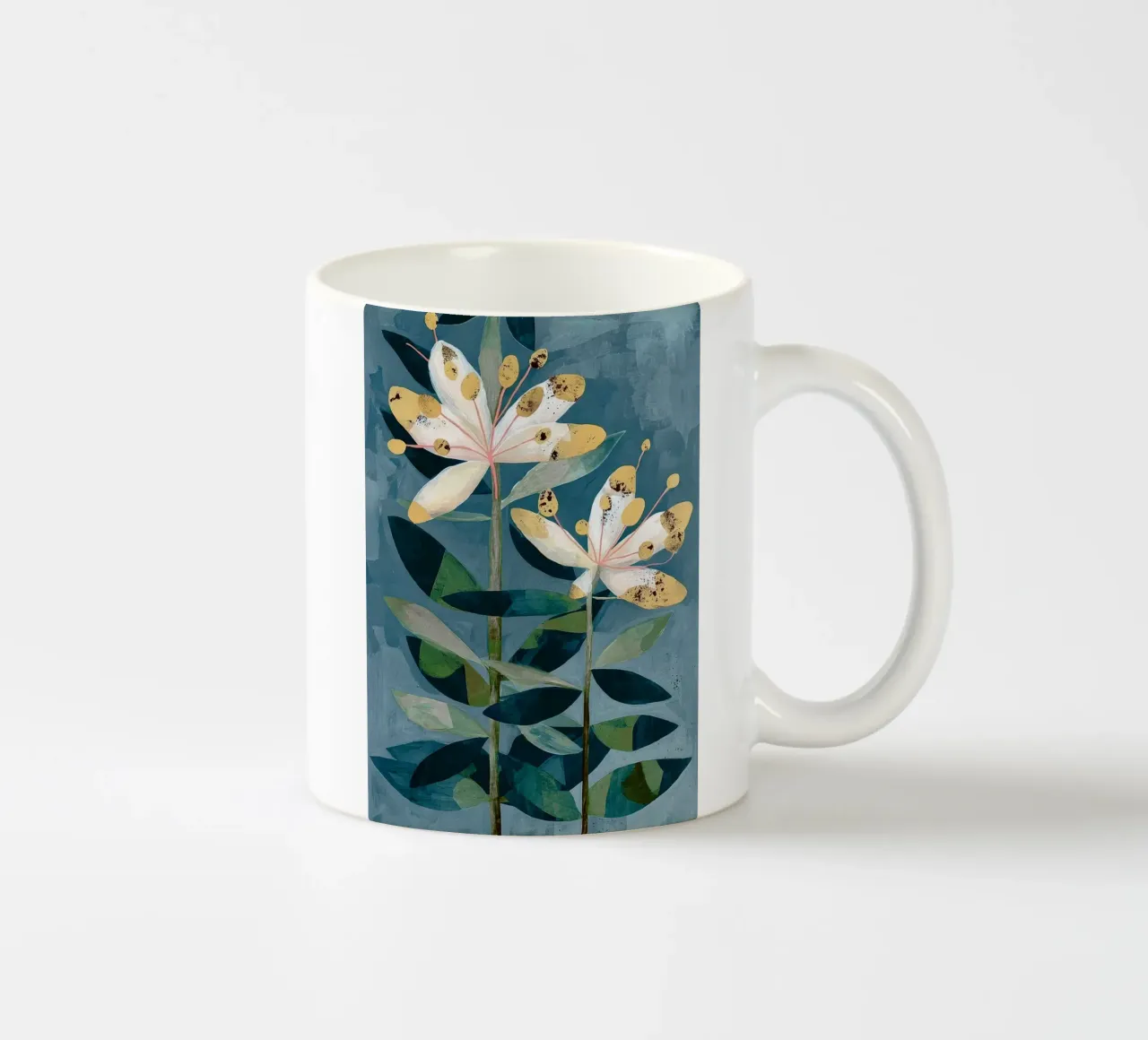 Modern Botanical Duo tazza in ceramica da Flow Line