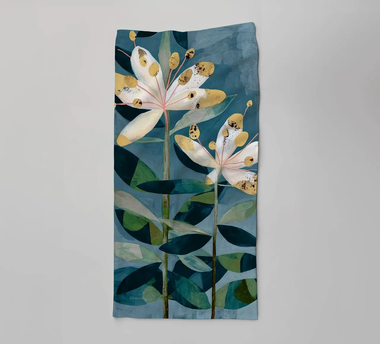 Modern Botanical Duo towel by Flow Line