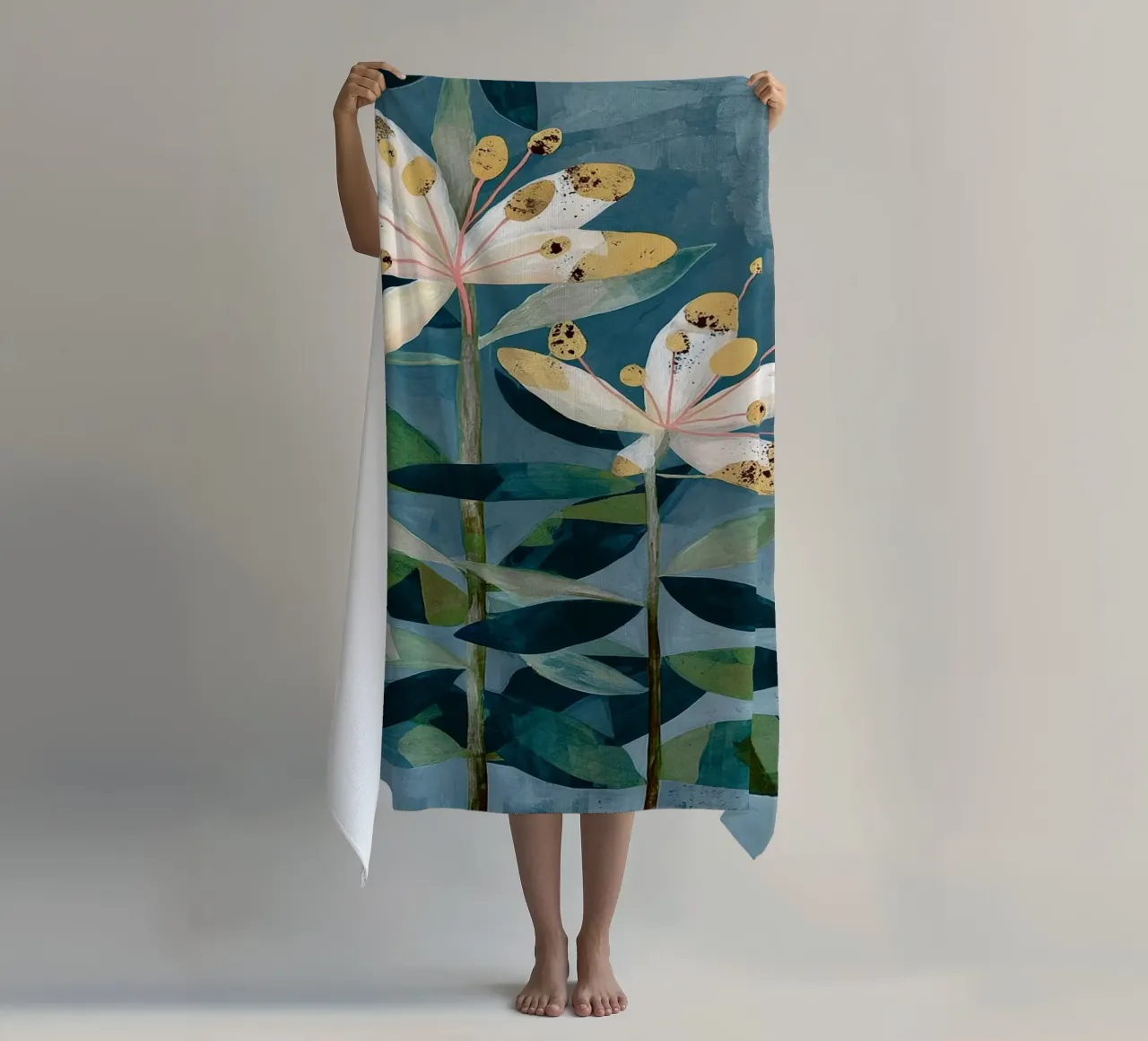 Modern Botanical Duo telo mare da Flow Line